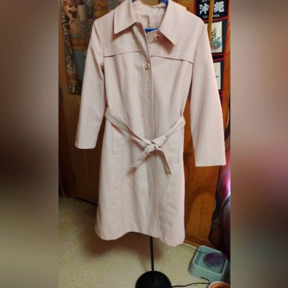 Elegant Pink Women's Coat Union Made Usa